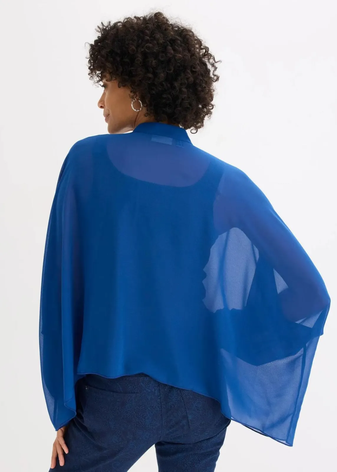 bonprix Blusen & Tuniken|Bekleidung·Jacken & Mäntel^Chiffontunika enzianblau