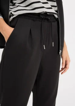 bonprix Nachhaltigere Materialien|Hosen^Chinohose aus Scuba schwarz