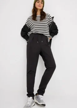 bonprix Nachhaltigere Materialien|Hosen^Chinohose aus Scuba schwarz