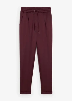 bonprix Nachhaltigere Materialien|Hosen^Chinohose aus Scuba weinrot