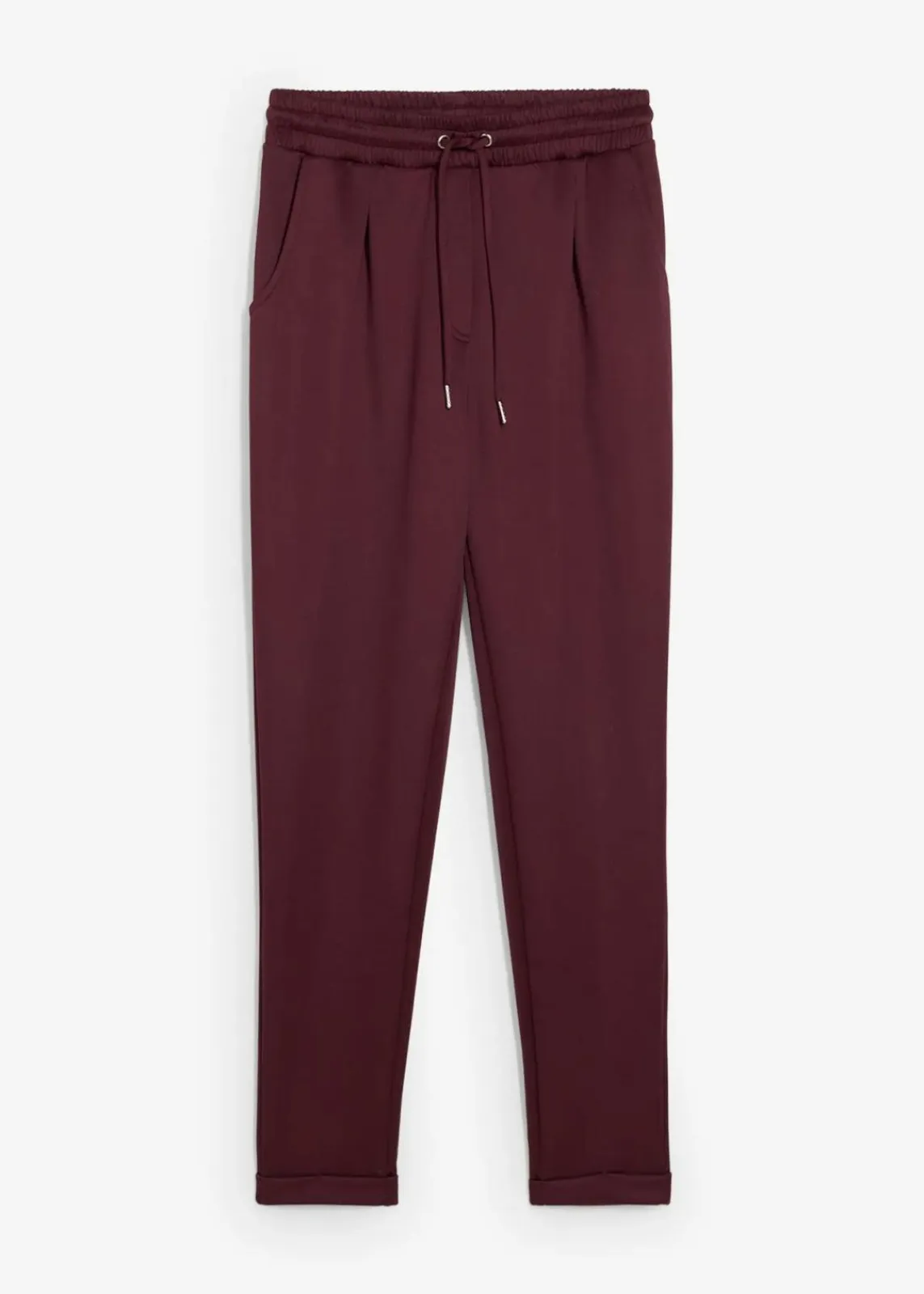 bonprix Nachhaltigere Materialien|Hosen^Chinohose aus Scuba weinrot