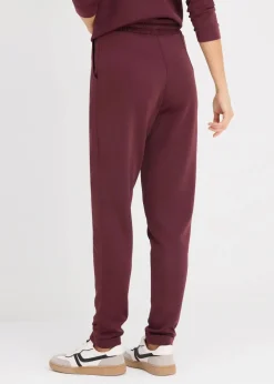 bonprix Nachhaltigere Materialien|Hosen^Chinohose aus Scuba weinrot
