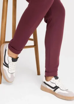 bonprix Nachhaltigere Materialien|Hosen^Chinohose aus Scuba weinrot