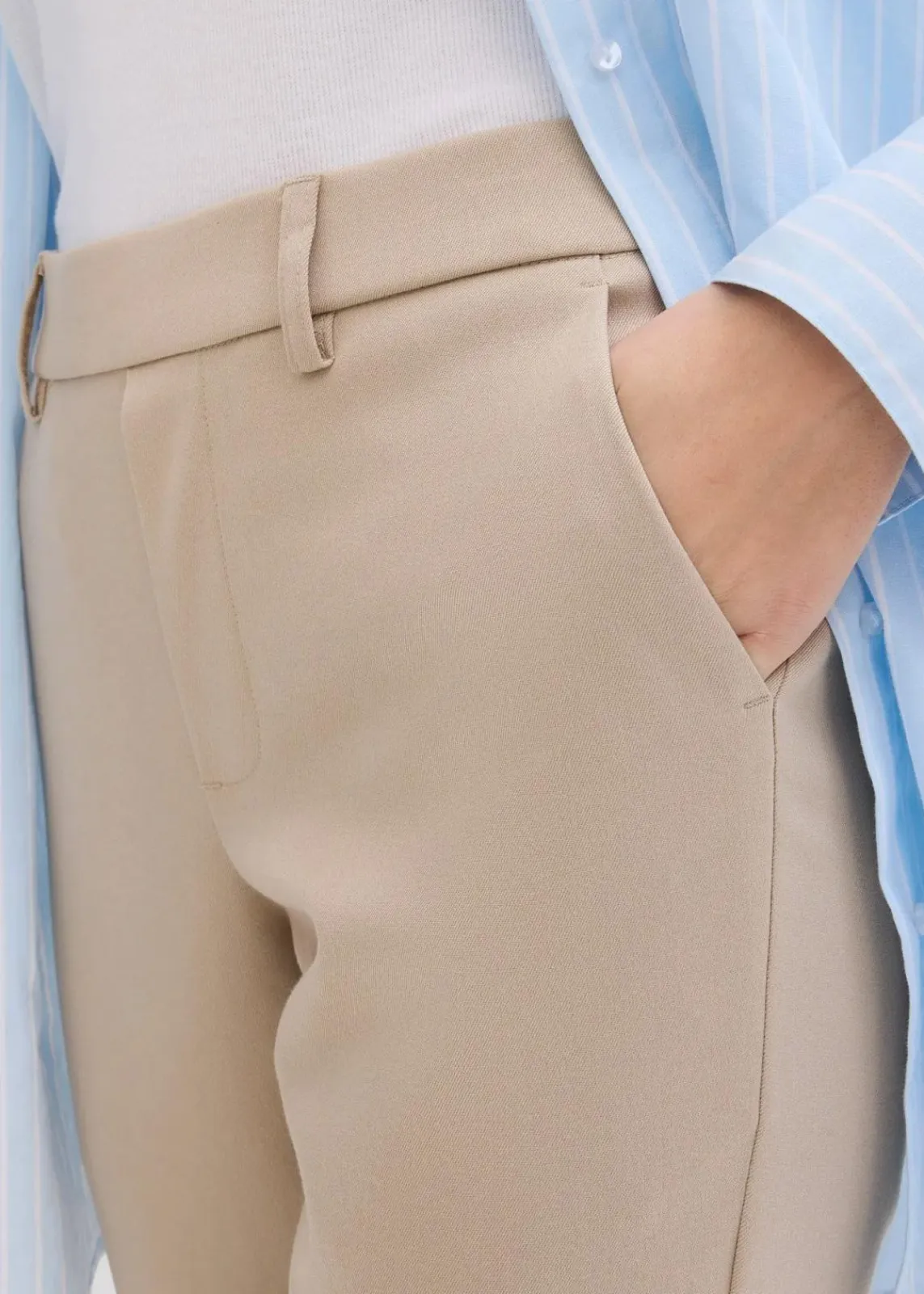 bonprix Bekleidung·Kleider|Hosen^Chinohose aus Viskose-Mix sand