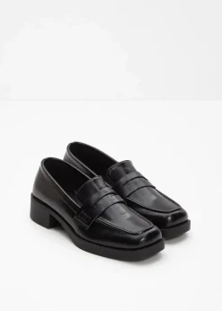 bonprix Slipper & Halbschuhe|Sommerschuhe^Chunky Loafer schwarz