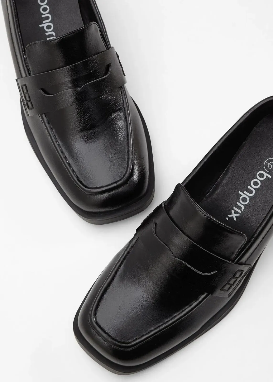 bonprix Slipper & Halbschuhe|Sommerschuhe^Chunky Loafer schwarz