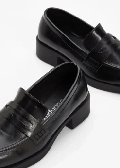 bonprix Slipper & Halbschuhe|Sommerschuhe^Chunky Loafer schwarz