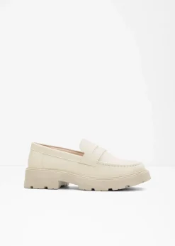 bonprix Sommerschuhe|Loafer^Chunky Loafer mit leichter Sohle beige