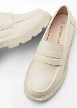 bonprix Sommerschuhe|Loafer^Chunky Loafer mit leichter Sohle beige