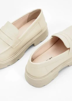 bonprix Sommerschuhe|Loafer^Chunky Loafer mit leichter Sohle beige