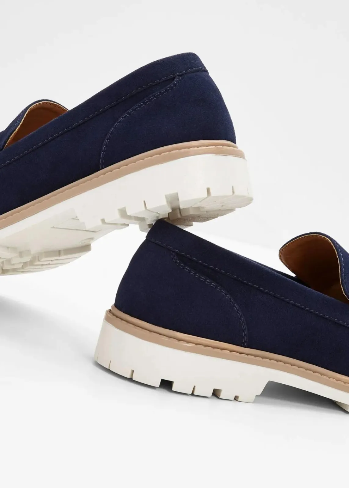 bonprix Slipper & Halbschuhe|Sommerschuhe^Chunky Loafer mit Profilsohle dunkelblau