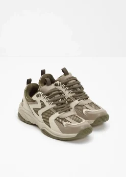 bonprix Sneaker^Chunky Sneaker kieselbeige/erdoliv/mattschilf