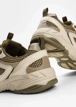 bonprix Sneaker^Chunky Sneaker kieselbeige/erdoliv/mattschilf