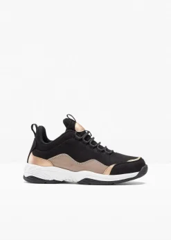 bonprix Sneaker^Chunky Sneaker schwarz/camel