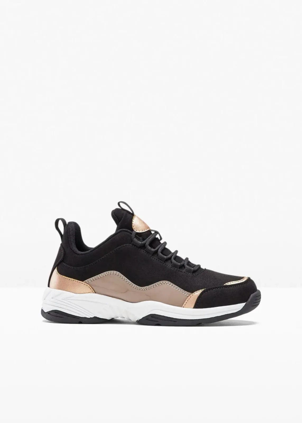 bonprix Sneaker^Chunky Sneaker schwarz/camel
