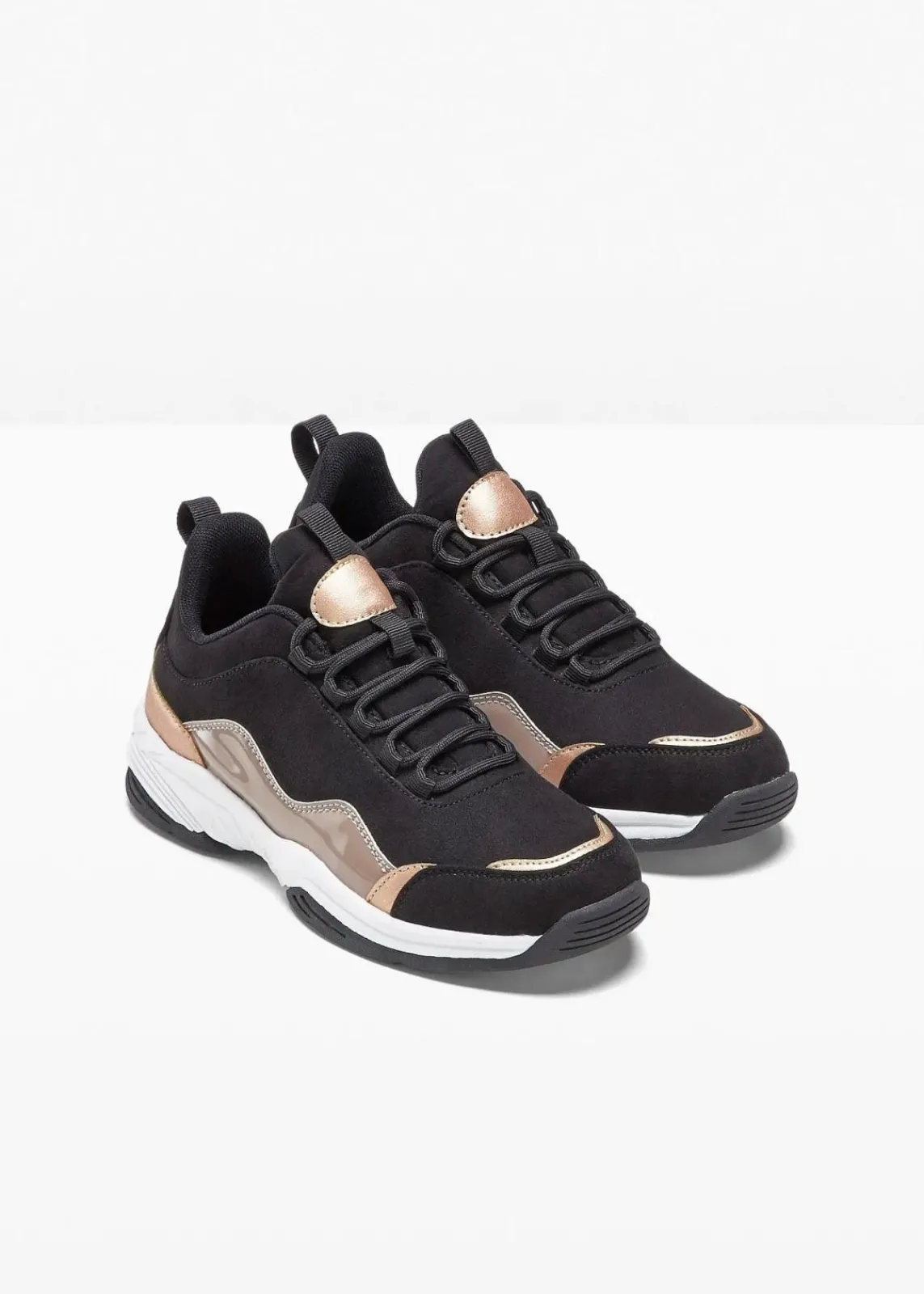 bonprix Sneaker^Chunky Sneaker schwarz/camel