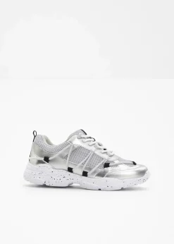 bonprix Sneaker^Chunky Sneaker mit leichter Sohle silber metallic