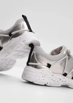 bonprix Sneaker^Chunky Sneaker mit leichter Sohle silber metallic