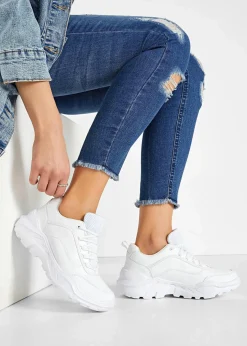 bonprix Sport- & Trekkingschuhe|Sneaker^Chunky Sneaker mit leichter Sohle weiß