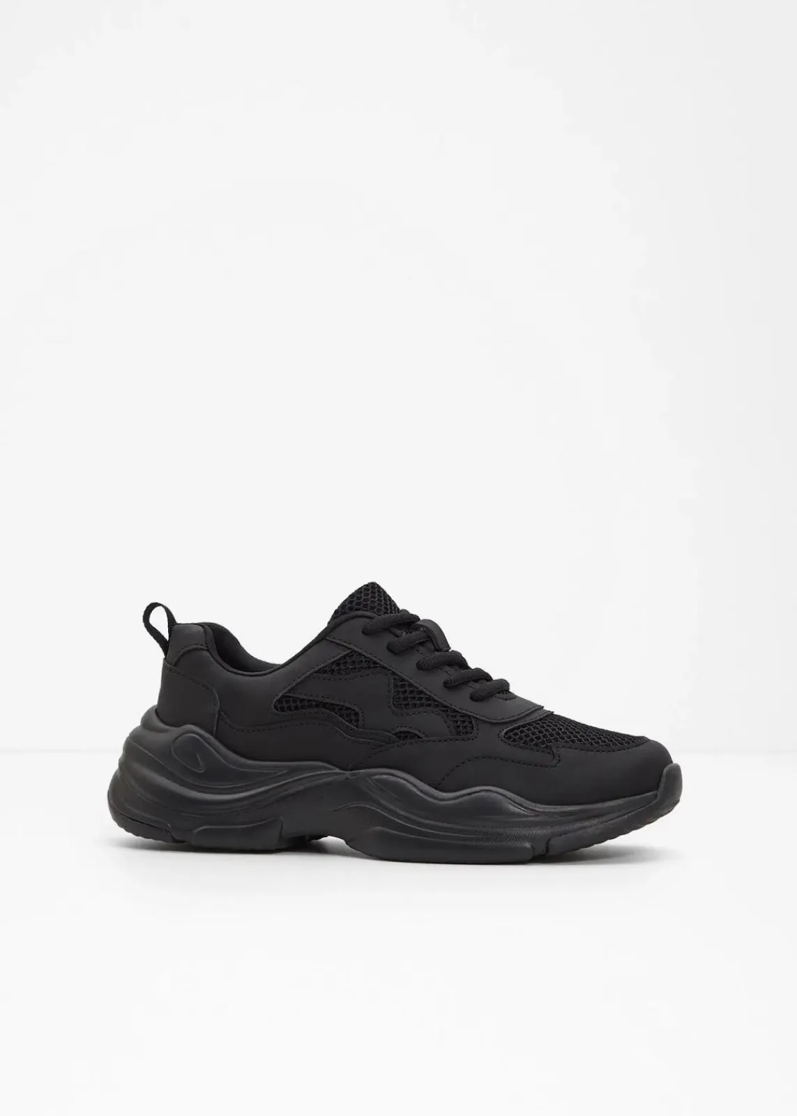 bonprix Sneaker^Chunky Sneaker mit Mesh-Einsatz schwarz