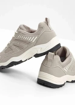 bonprix Sport- & Trekkingschuhe|Sneaker^Chunky Sneaker mit Mesh-Einsatz grau
