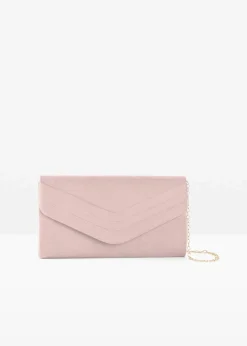 bonprix Taschen|Festliche Mode^Clutch mit Überschlagdetails hellrosa