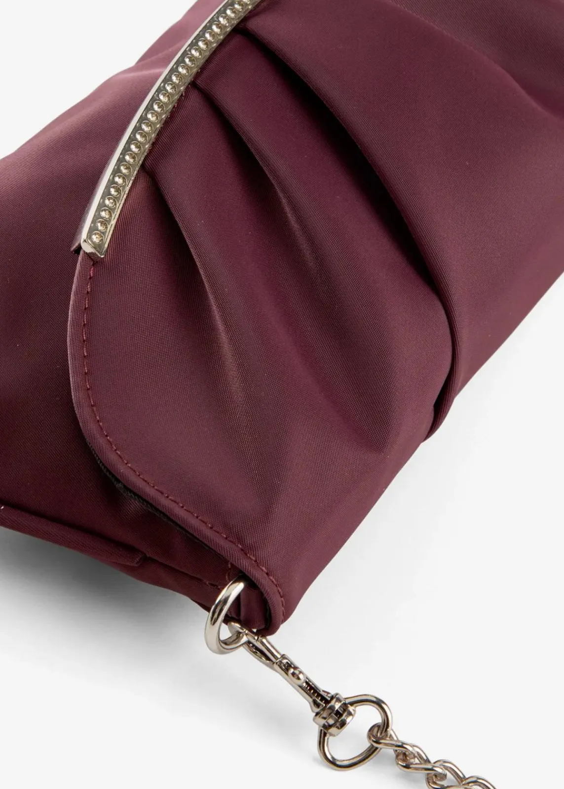 bonprix Taschen|Festliche Mode^Clutch mit Strassverzierung weinrot