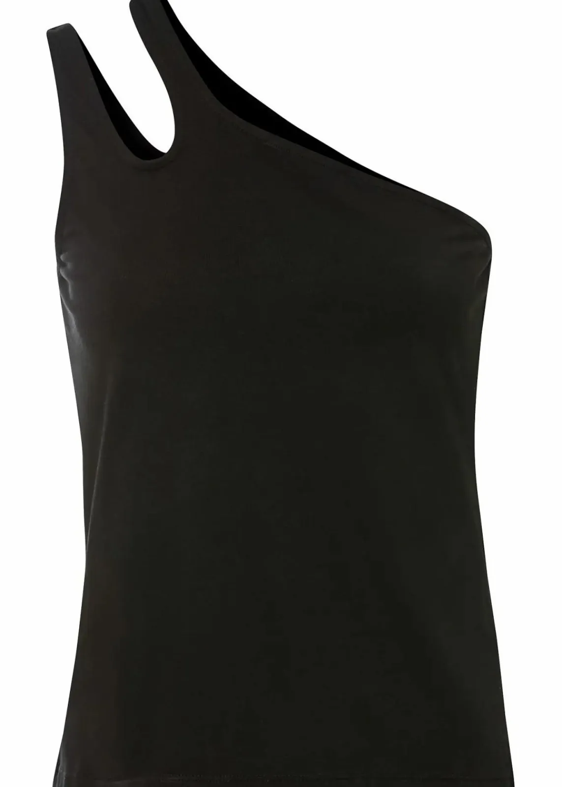 bonprix Shirts & Tops|Nachhaltigere Materialien^Cold-Shoulder Top mit Bio-Baumwolle schwarz