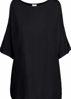 bonprix Shirts & Tops|Nachhaltigere Materialien^Cold-Shoulder-Shirt aus Viskose schwarz