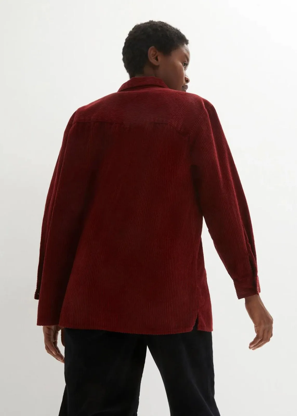 bonprix Blusen & Tuniken|Bekleidung·Jacken & Mäntel^Cordhemd aus reiner Baumwolle kastanienrot