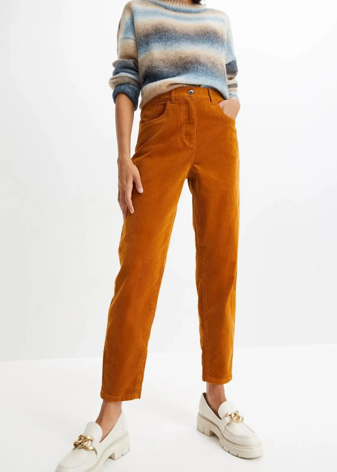 bonprix Bekleidung·Kleider|Hosen^Cordhose rehbraun