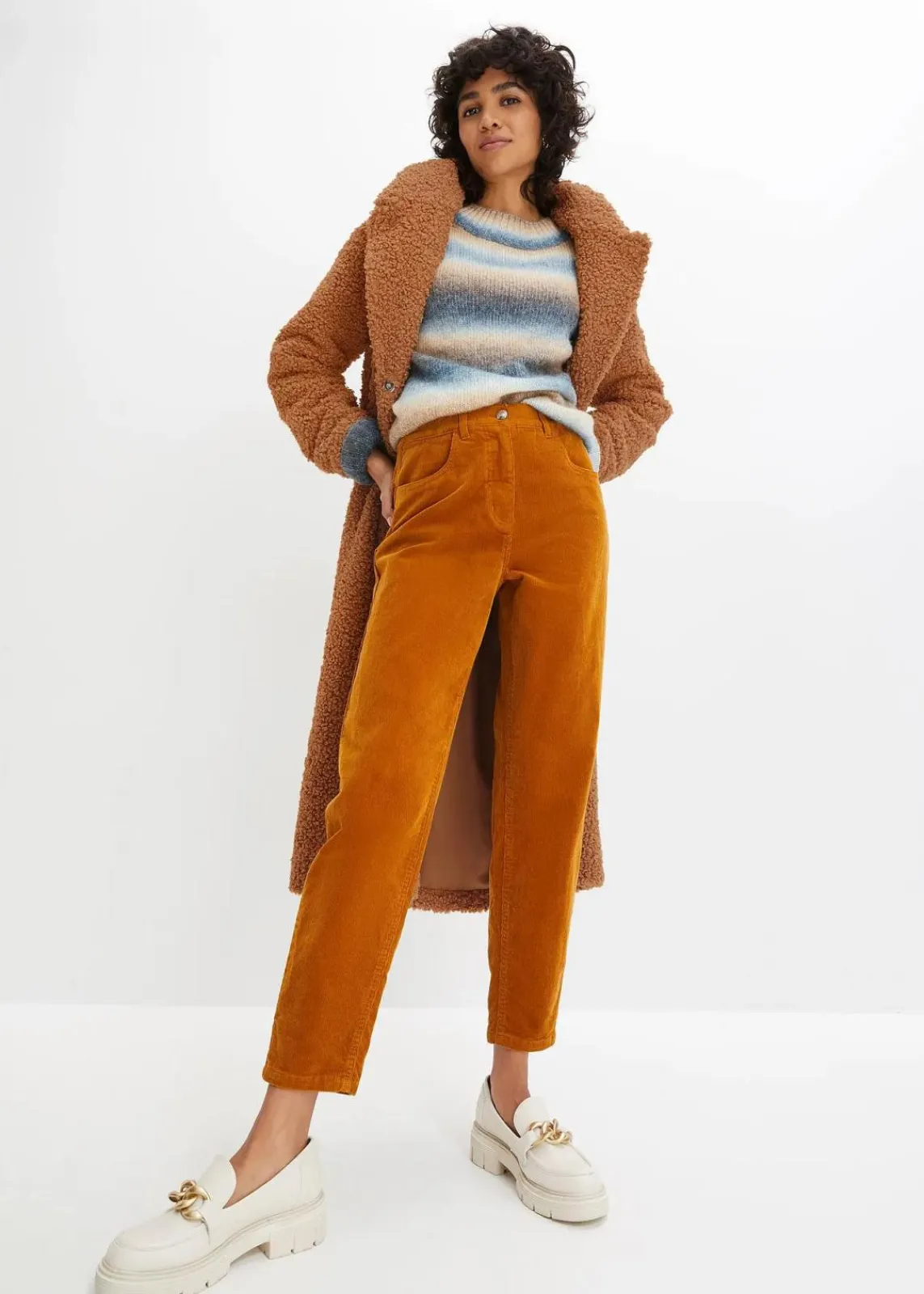 bonprix Bekleidung·Kleider|Hosen^Cordhose rehbraun
