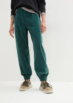 bonprix Hosen|Bekleidung·Kleider^Cord-Hose aus Baumwoll-Mix mattgrün