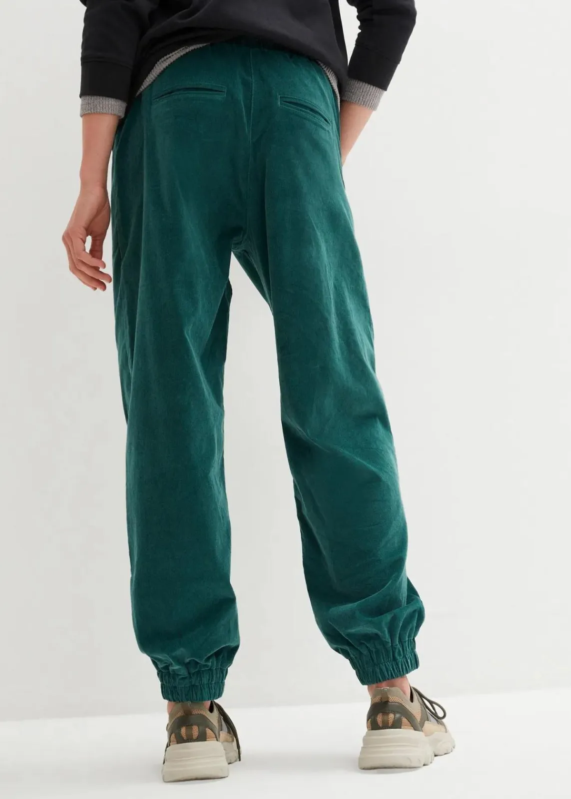 bonprix Hosen|Bekleidung·Kleider^Cord-Hose aus Baumwoll-Mix mattgrün