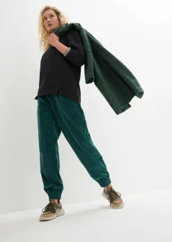bonprix Hosen|Bekleidung·Kleider^Cord-Hose aus Baumwoll-Mix mattgrün