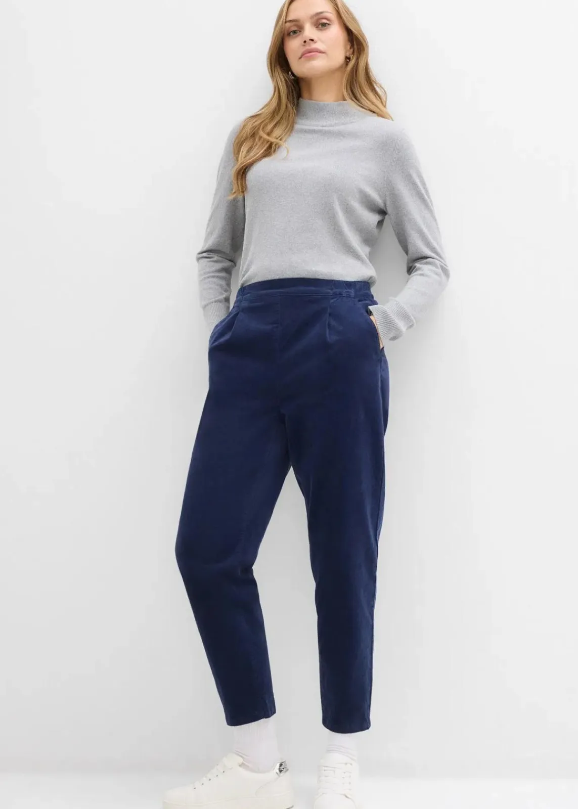 bonprix Bekleidung·Kleider|Nachhaltigere Materialien^Cordhose aus Bio-Baumwolle dunkelblau