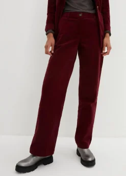 bonprix Nachhaltigere Materialien|Hosen^Cordhose aus Bio-Baumwolle mit Stretch ahornrot