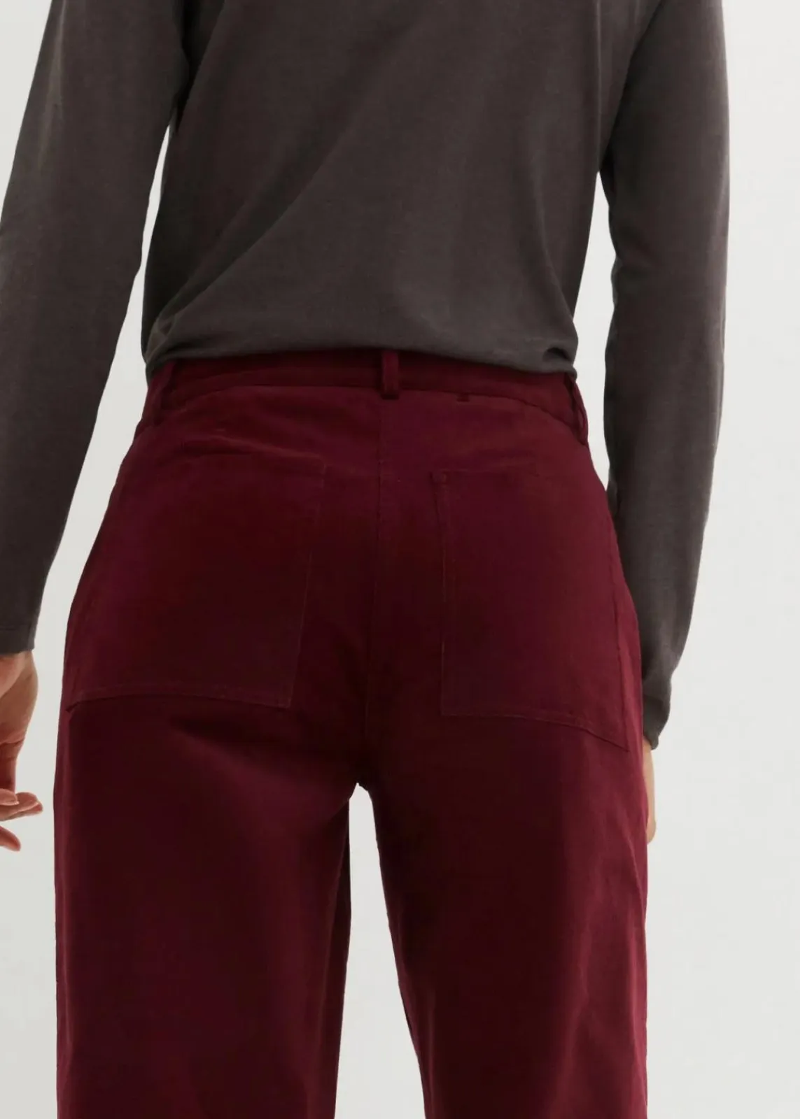 bonprix Nachhaltigere Materialien|Hosen^Cordhose aus Bio-Baumwolle mit Stretch ahornrot