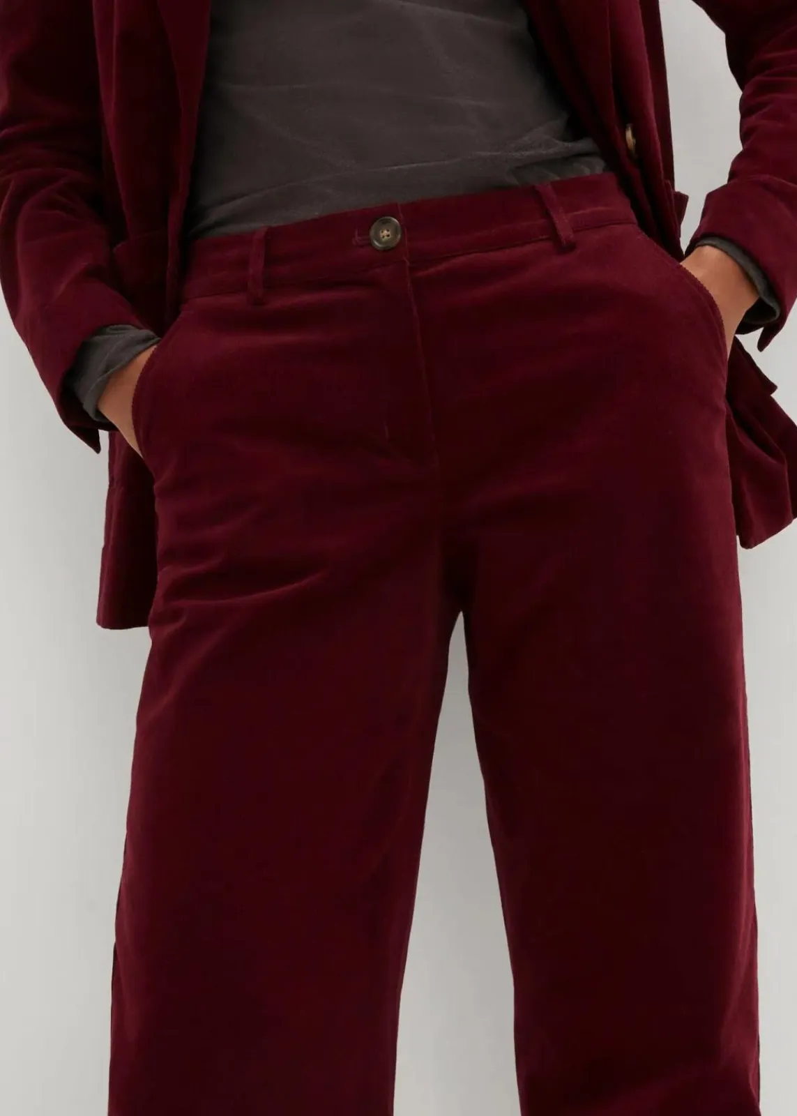 bonprix Nachhaltigere Materialien|Hosen^Cordhose aus Bio-Baumwolle mit Stretch ahornrot