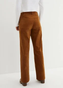 bonprix Nachhaltigere Materialien|Hosen^Cordhose aus Bio-Baumwolle mit Stretch cognac braun