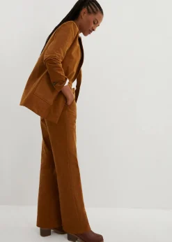 bonprix Nachhaltigere Materialien|Hosen^Cordhose aus Bio-Baumwolle mit Stretch cognac braun