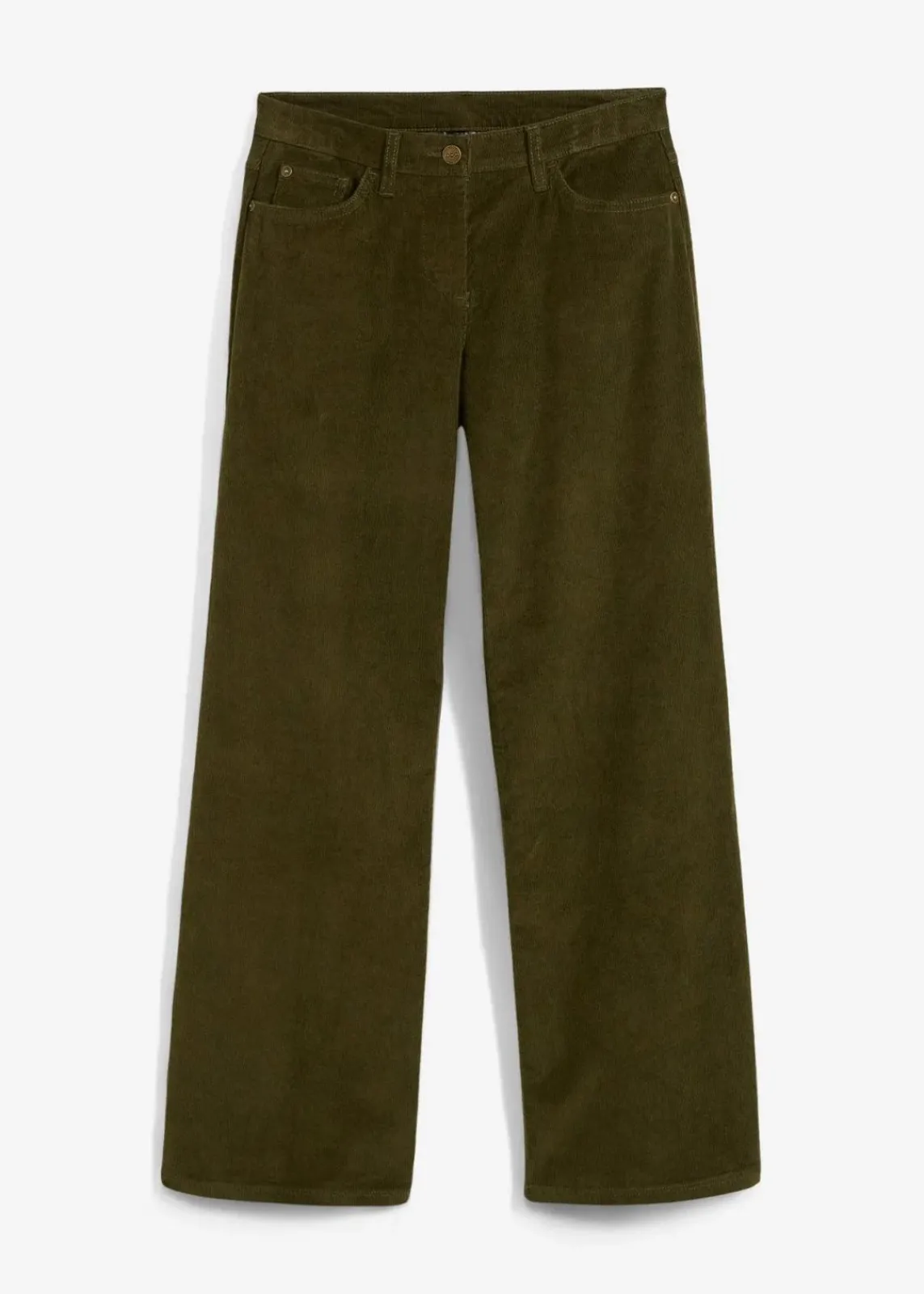 bonprix Hosen|Bekleidung·Kleider^Cordhose im Marlene-Stil dunkeloliv