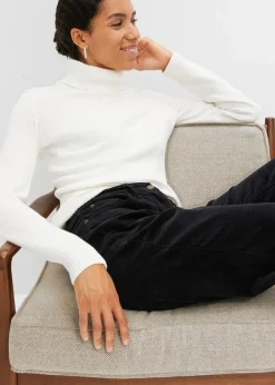 bonprix Hosen|Bekleidung·Kleider^Cordhose im Marlene-Stil schwarz
