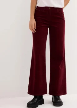 bonprix Bekleidung·Kleider|Hosen^Cordhose im Marlene-Stil ahornrot