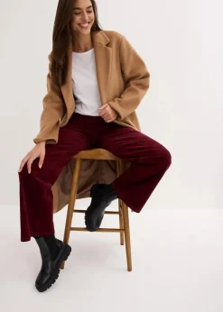 bonprix Bekleidung·Kleider|Hosen^Cordhose im Marlene-Stil ahornrot