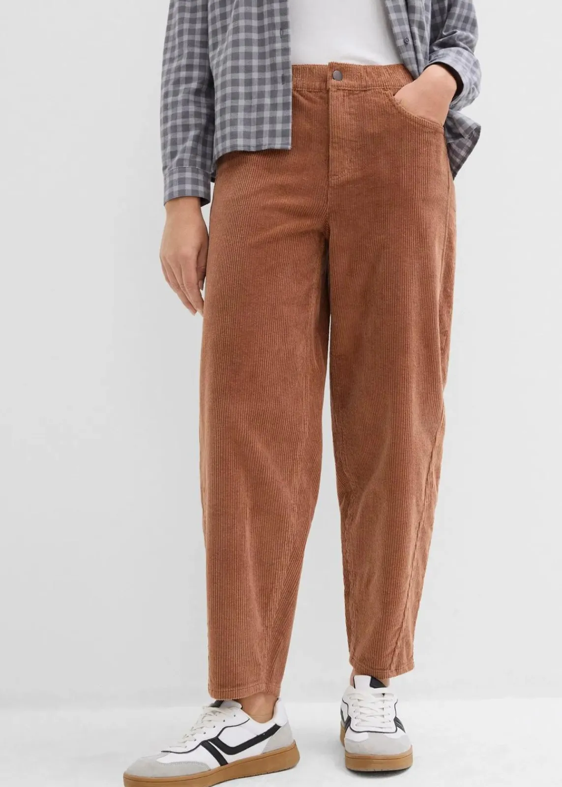bonprix Hosen|Bekleidung·Kleider^Cordhose in Barellform schokosorbet