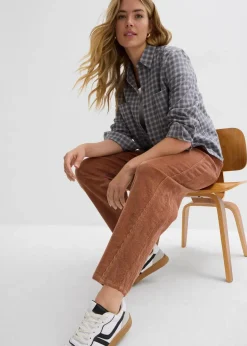 bonprix Hosen|Bekleidung·Kleider^Cordhose in Barellform schokosorbet