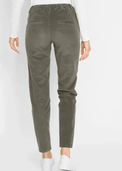 bonprix Bekleidung·Kleider|Hosen^Cordhose mit Bequembund dunkeloliv