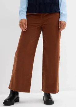 bonprix Hosen|Bekleidung·Kleider^Cordhose mit Bequembund, High Waist ziegelbraun