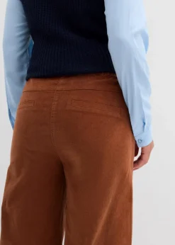 bonprix Hosen|Bekleidung·Kleider^Cordhose mit Bequembund, High Waist ziegelbraun